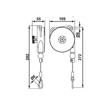 Equilibreur cable INOX standard charges légères