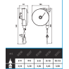 Équilibreur à câble INOX de 2 à 14 kg