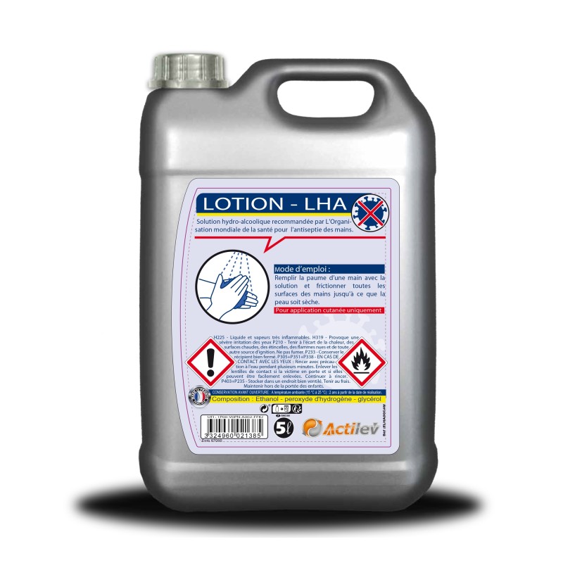 Gel hydroalcoolique bidon de 5 L