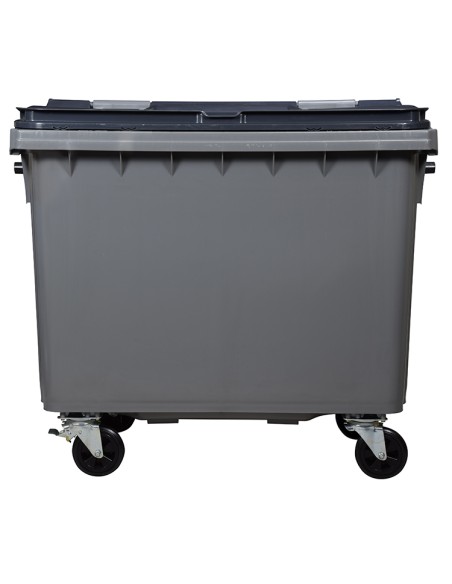 Poubelle 660 litres gris