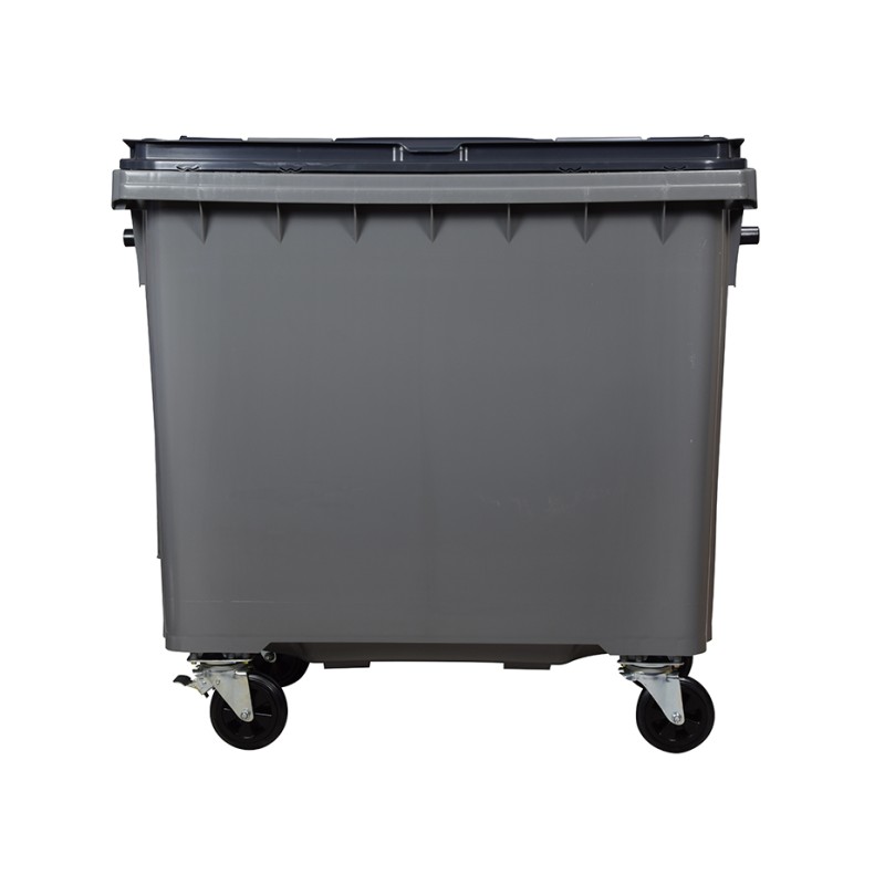 Conteneur poubelle 770 litres gris