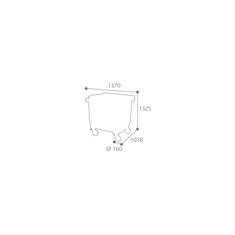 Conteneur poubelle 1000 litres dimensions