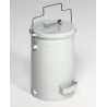 Poubelle 25 litres gris claire