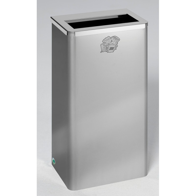 Poubelle tri inox