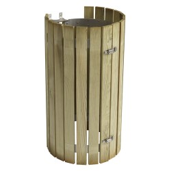 Poubelle bois extérieur