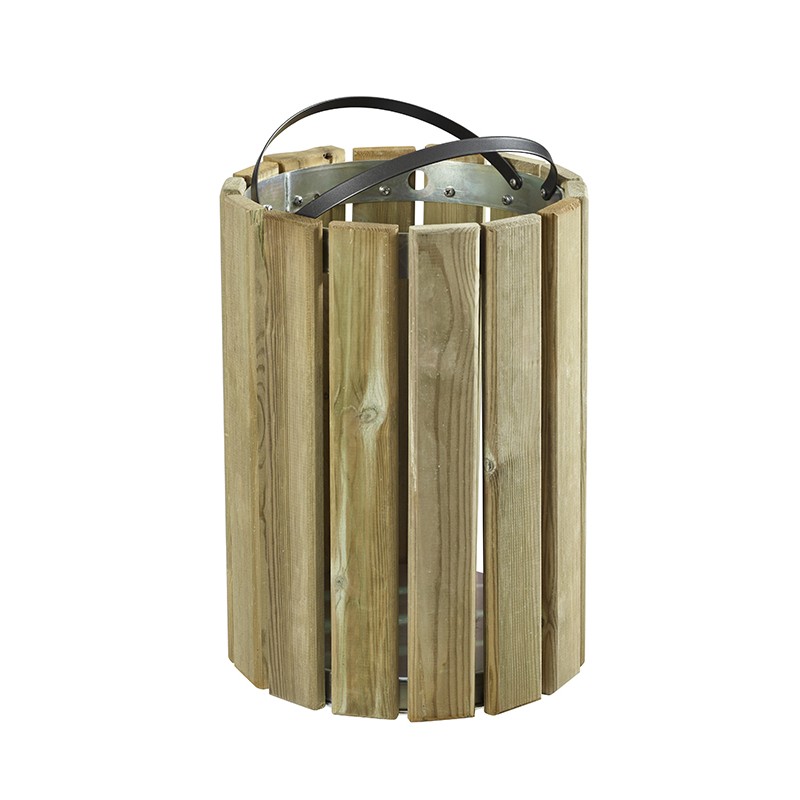 Poubelles en bois