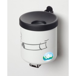 Cendrier mural 0,6 litres blanc