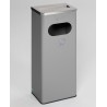 Cendrier poubelle 32 litres argent