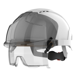 Casque sur lunette de sécurité