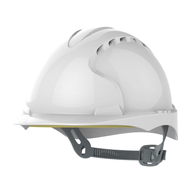 Casque de sécurité glissière blanc