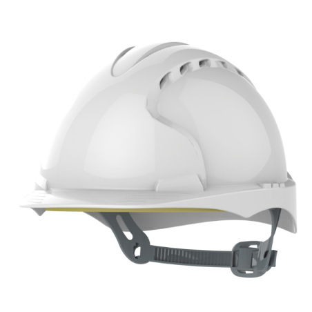 Casque de sécurité glissière blanc