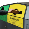 Poubelle jaune 120 litres