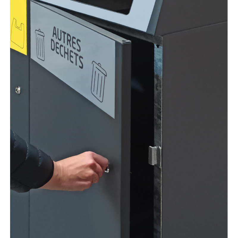 Serrure de conteneur poubelle