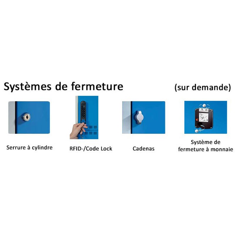 Armoire électrique à portes battantes en tôle pleine