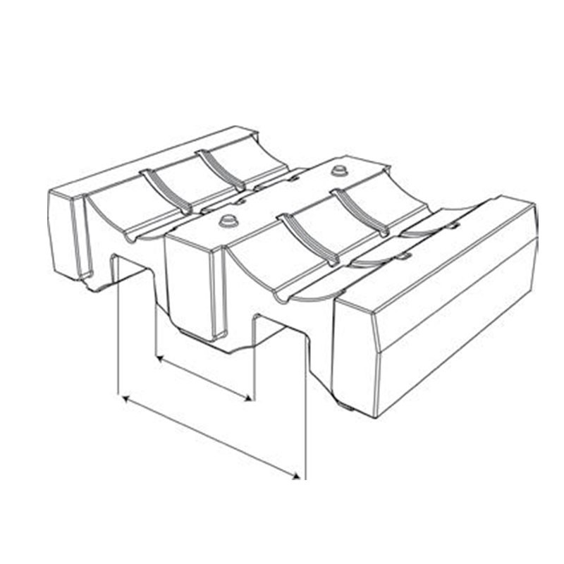 Support de 2 futs 200 litres Sans caillebotis bac Noir