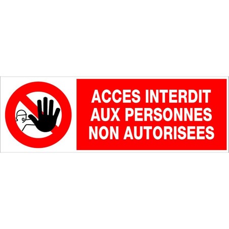 Accès interdit aux personnes