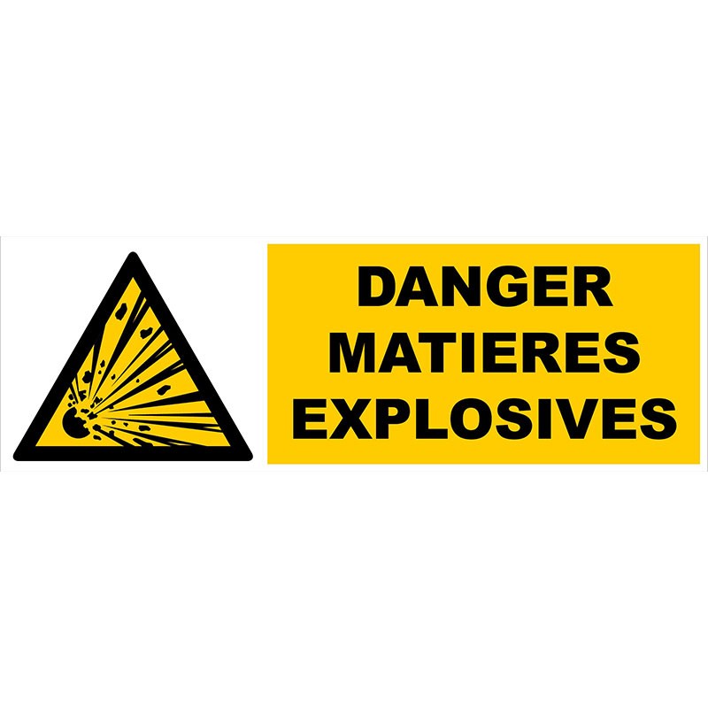 danger matières explosives