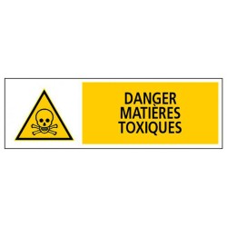 Panneau danger matières toxiques