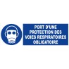 Panneau port protection voies respiratoires obligatoire