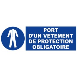 Panneau port vêtement protection obligatoire