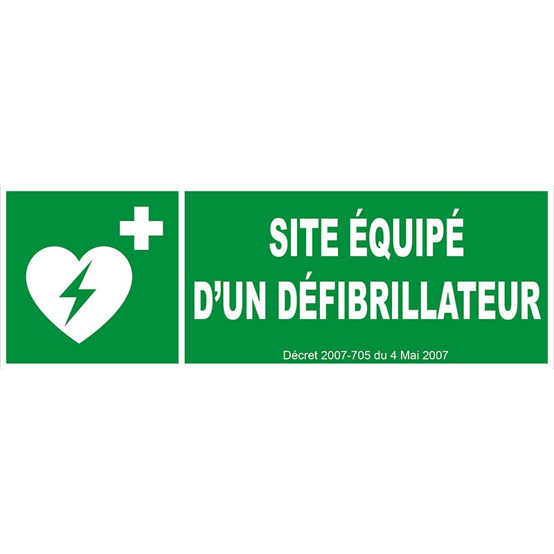 Panneau défibrillateur