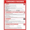 consigne de sécurité incendie
