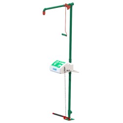 Combiné douche de sécurité et lave-yeux à vasque fermée