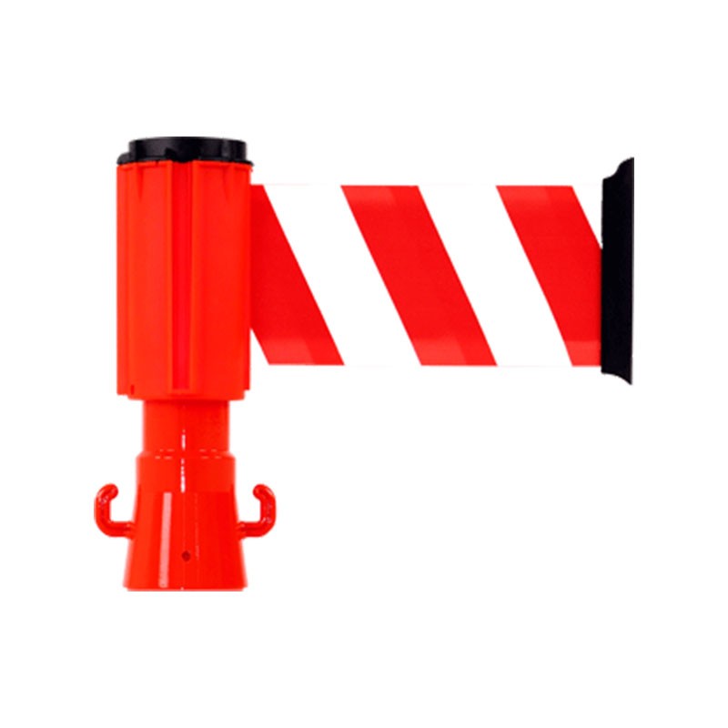 Dérouleur à sangle rouge/blanc 3mx10cm pour balise