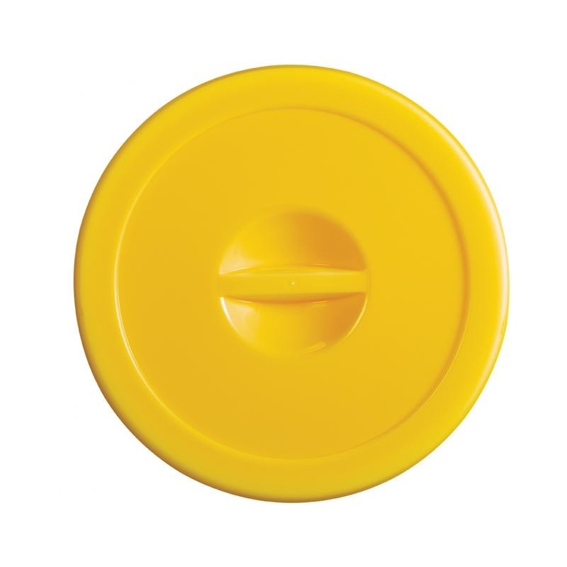 Couvercle poubelle jaune