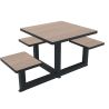 Tables carré Orpin 3-4-8 places + PMR