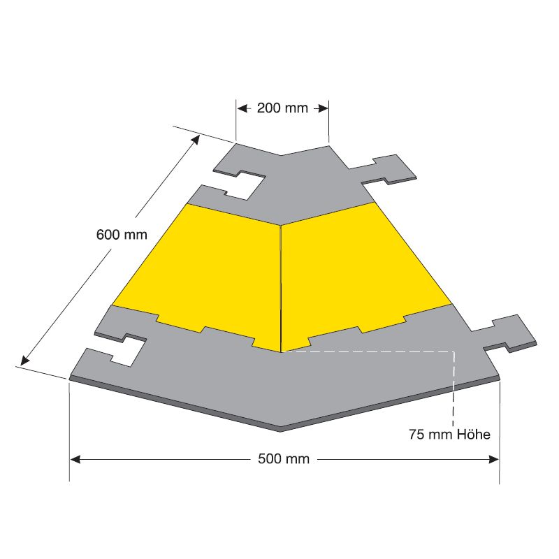 Protège câble angle droit