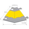 Protège câble angle droit