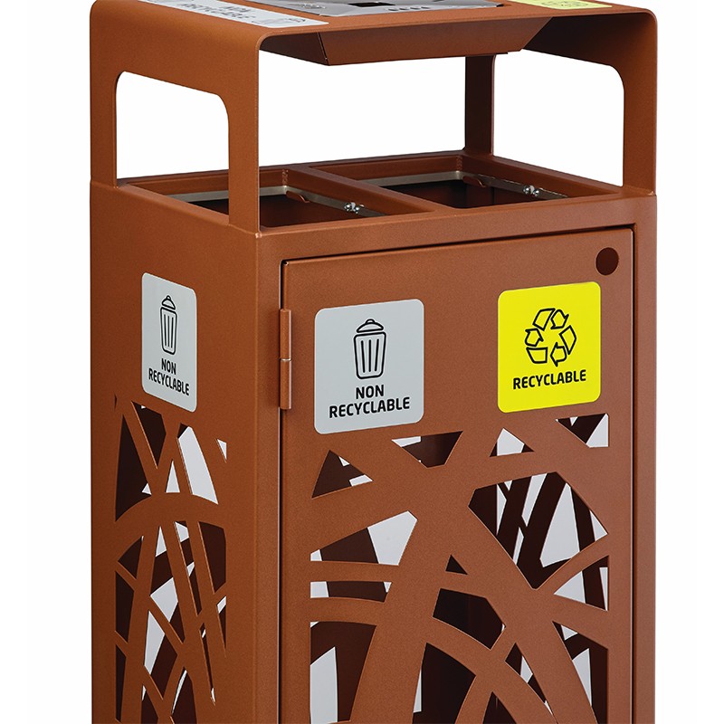 Étiquette recyclable non recyclable