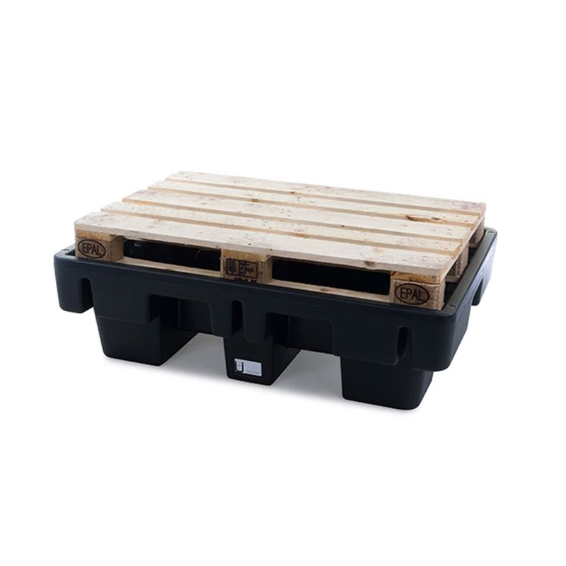 Bac de rétention 230 L pour 2 fûts EUROSUMP SJ-2E-BLK