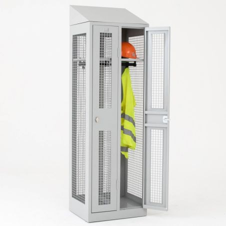 vestiaire grillagé ventilé