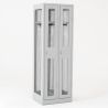 Vestiaire grillagé industriel 2 cases 1800 x 600 x 500 mm