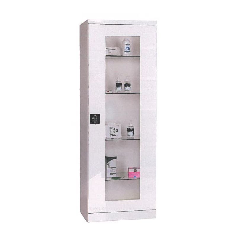 Armoire médicale sécurisé avec porte en verre