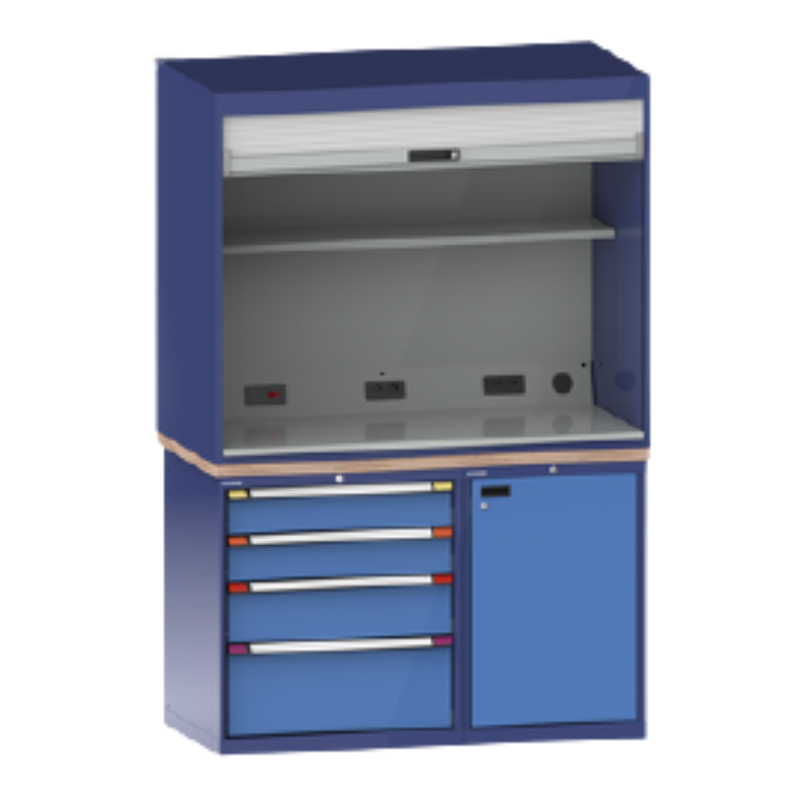 armoire atelier avec volet roulant