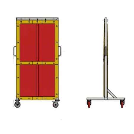 Rack mobile pour couvertures plombées LB116H pour blindage radiologique mobilerack pour couvertures plombées LB116H