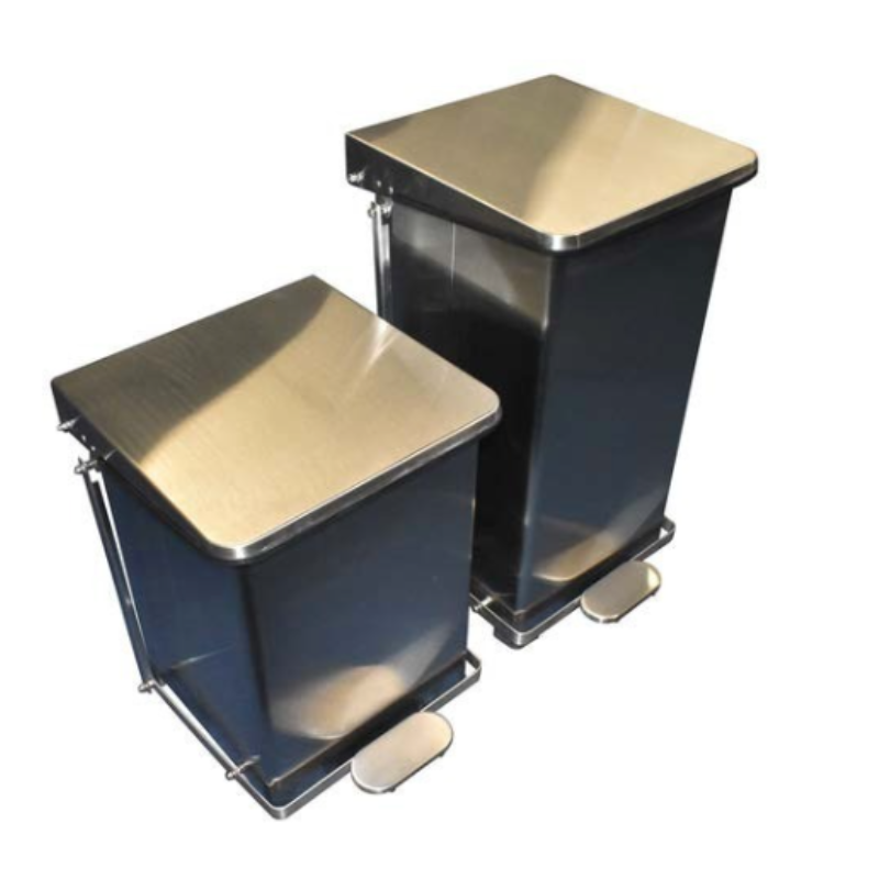 Poubelle blindée à pédale pour déchets radioactifs | Actilev