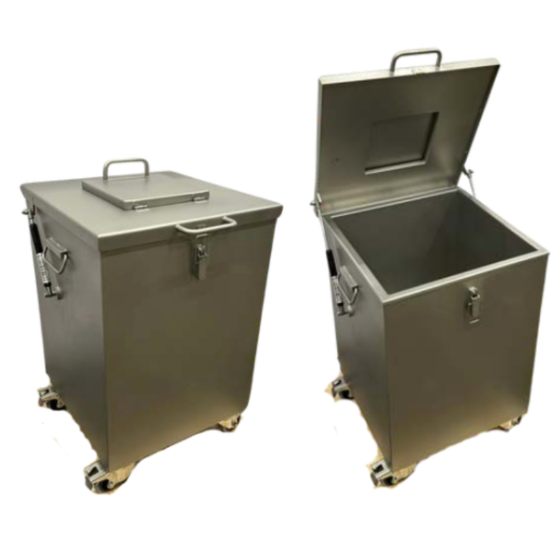 Poubelle mobile blindée pour déchets radioactifs | Actilev