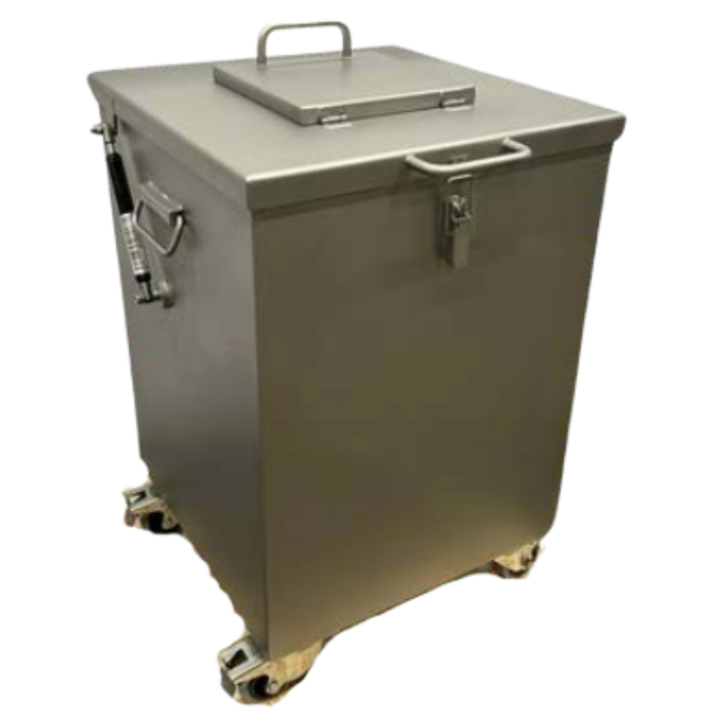 Poubelle mobile blindée pour déchets radioactifs | Actilev