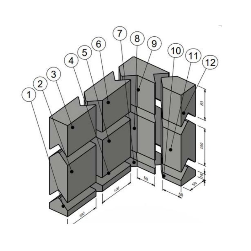Briques de plomb modulaires pour blindage radiologique