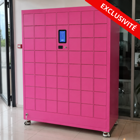 Casier sécurisé 54 cases RFID, code et empreinte | Actilev