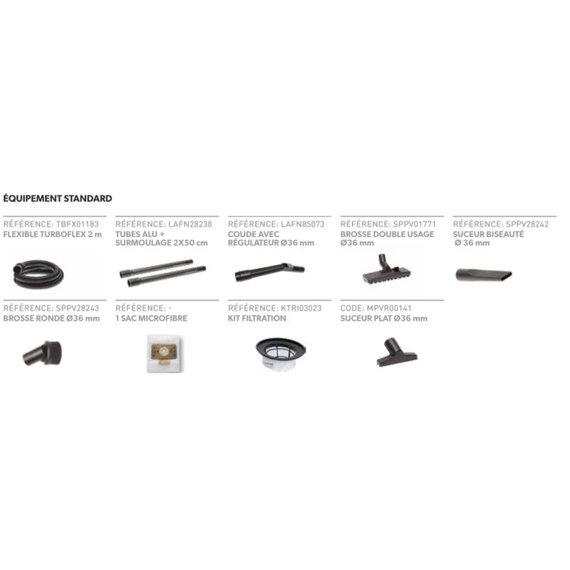 Aspirateur professionnel poussière 13 L