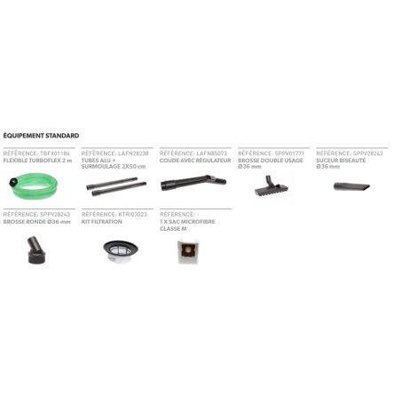 Aspirateur professionnel poussière 16 L
