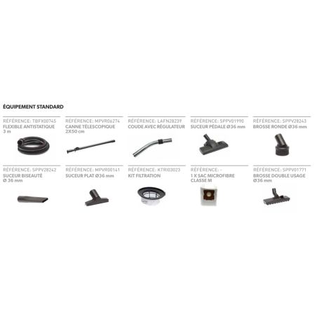Aspirateur professionnel antistatique 18 L