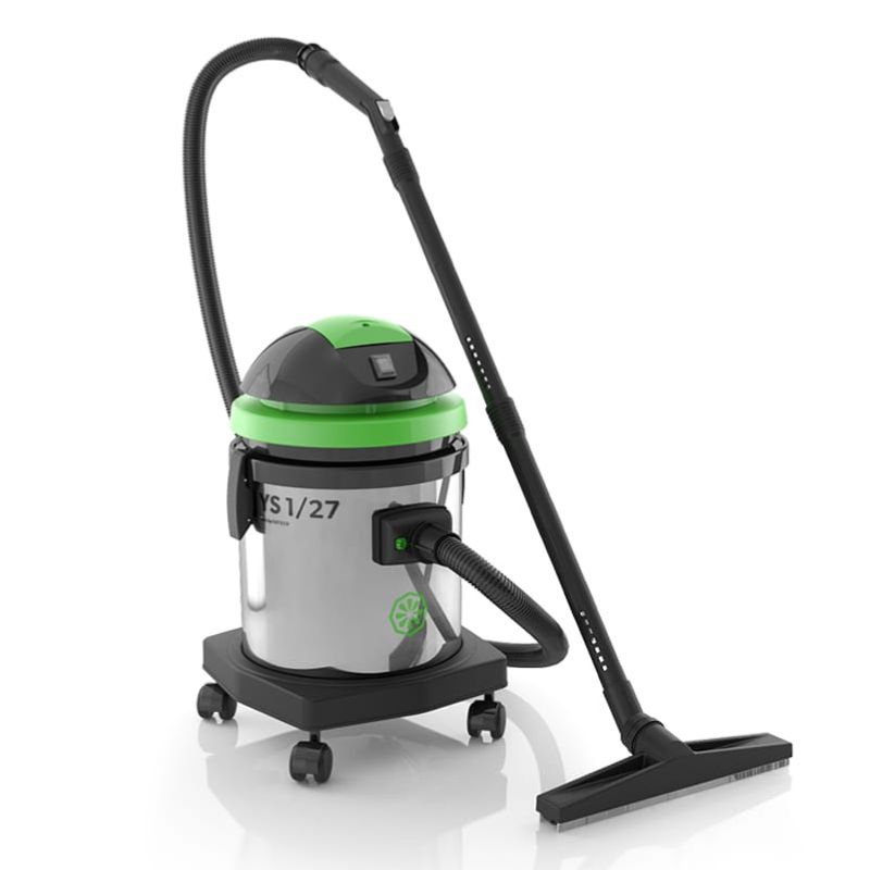 Aspirateur professionnel eau et poussière 27 L cuve inox