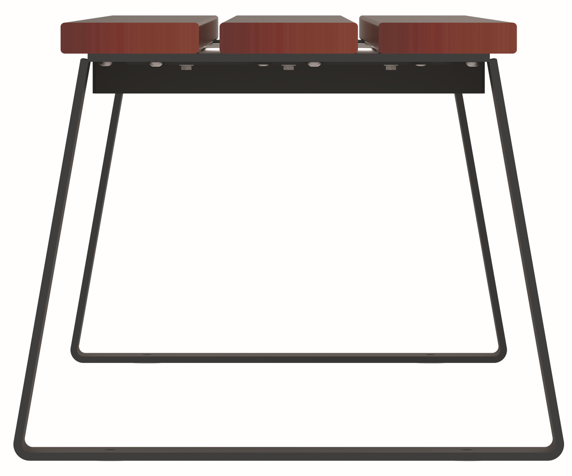 Banquette en bois pour l'extérieur