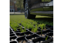 Dalle alvéolée pour parking : comment choisir et poser sa solution de stabilisation